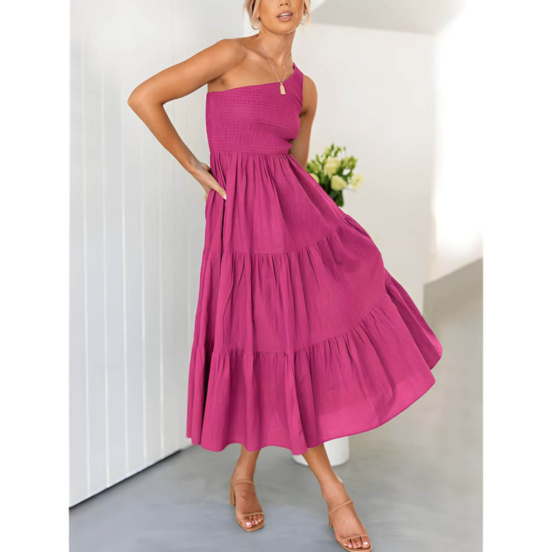 Vestido Mídi com Lástex Maelle