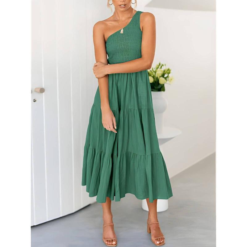 Vestido Mídi com Lástex Maelle