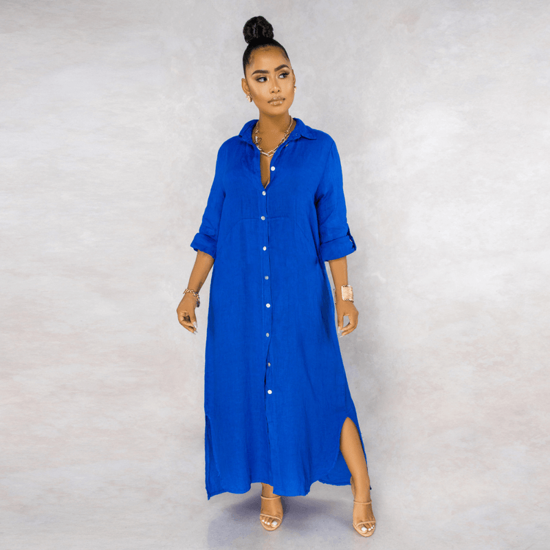 Vestido Longo de Linho Amour