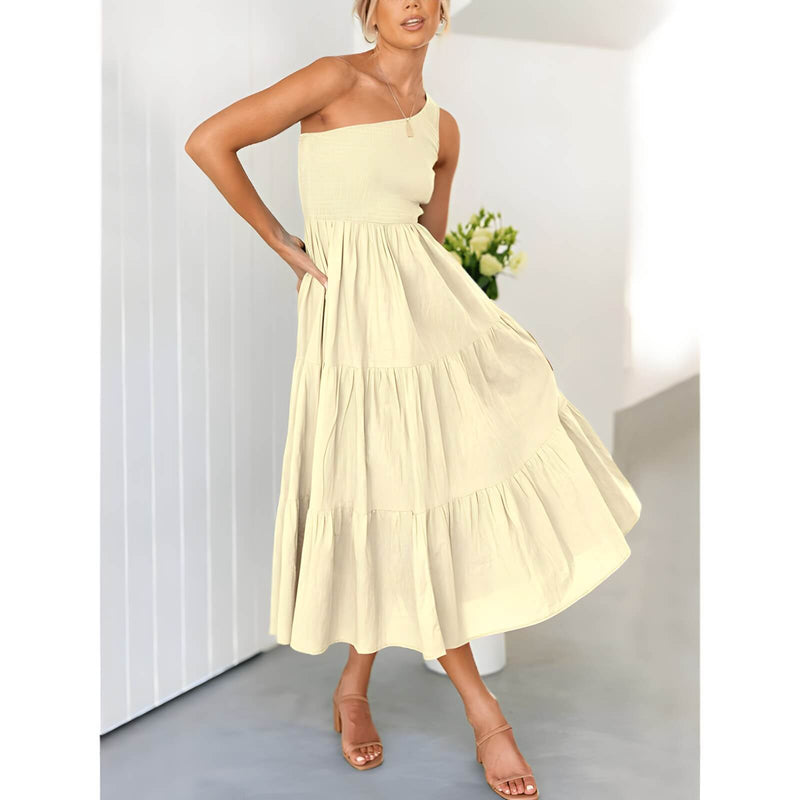 Vestido Mídi com Lástex Maelle