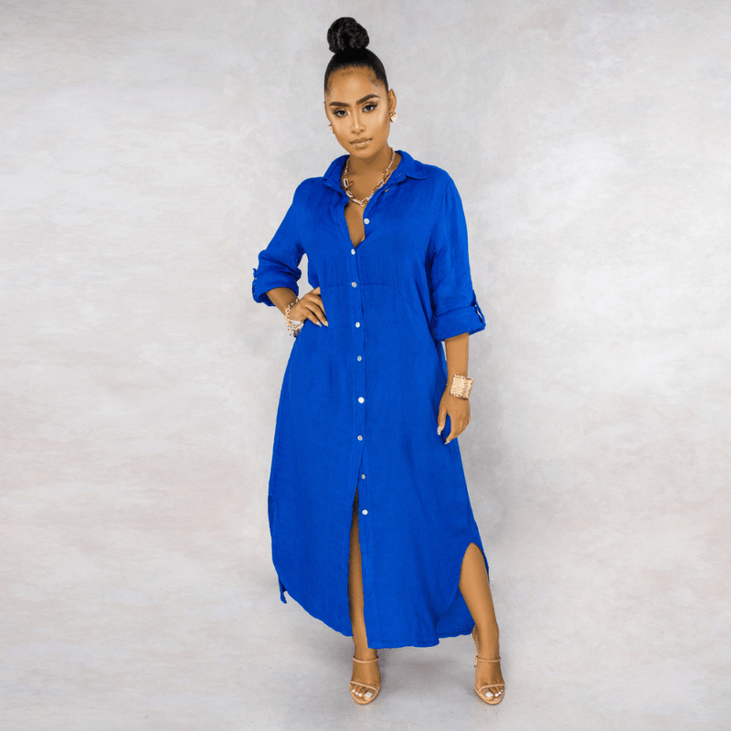 Vestido Longo de Linho Amour