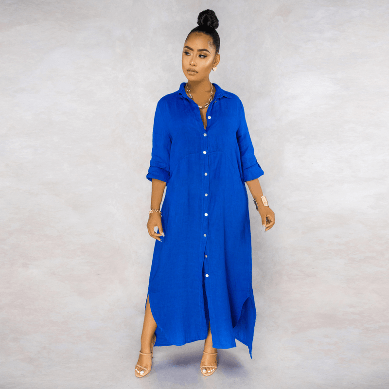 Vestido Longo de Linho Amour