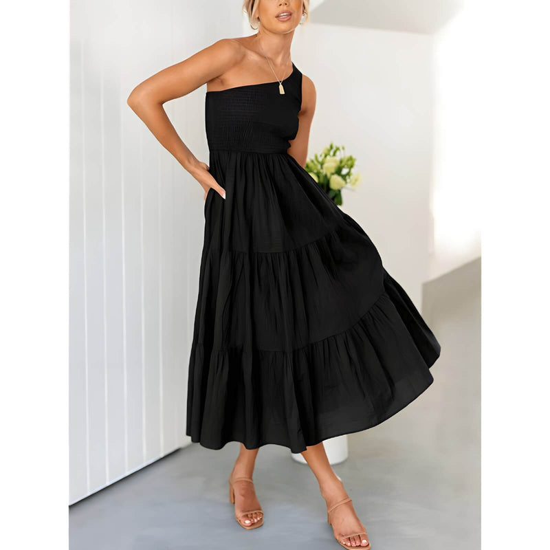 Vestido Mídi com Lástex Maelle