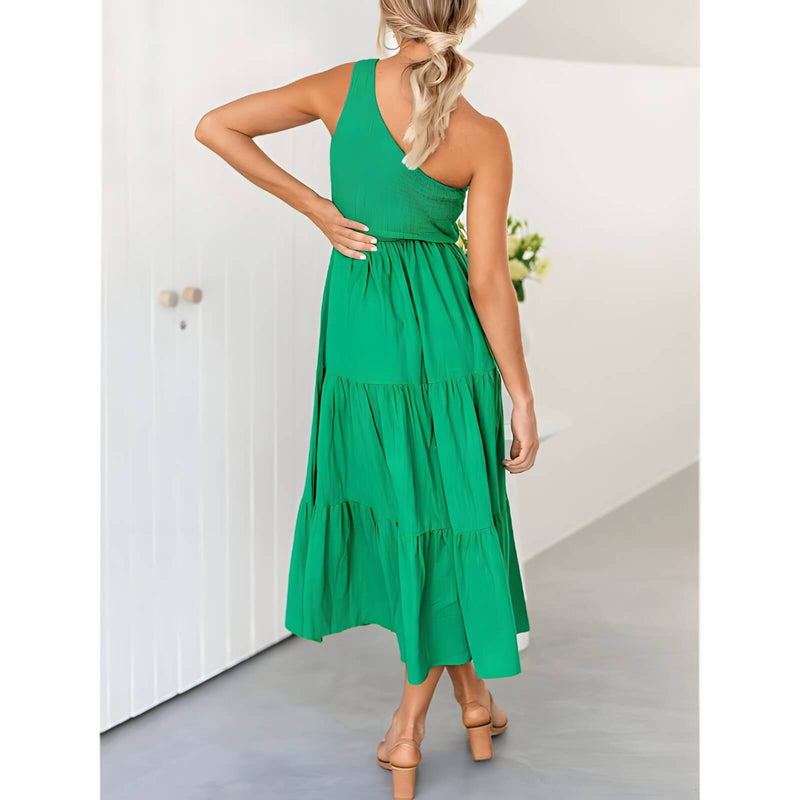 Vestido Mídi com Lástex Maelle