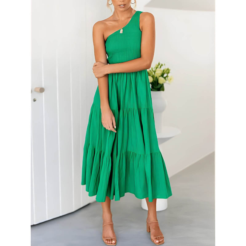 Vestido Mídi com Lástex Maelle