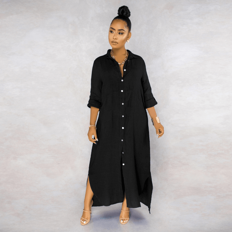 Vestido Longo de Linho Amour