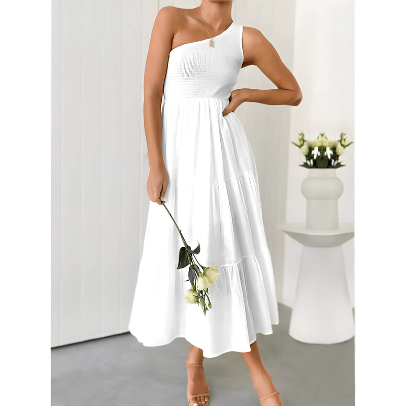 Vestido Mídi com Lástex Maelle