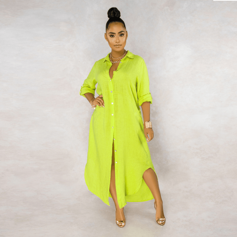 Vestido Longo de Linho Amour