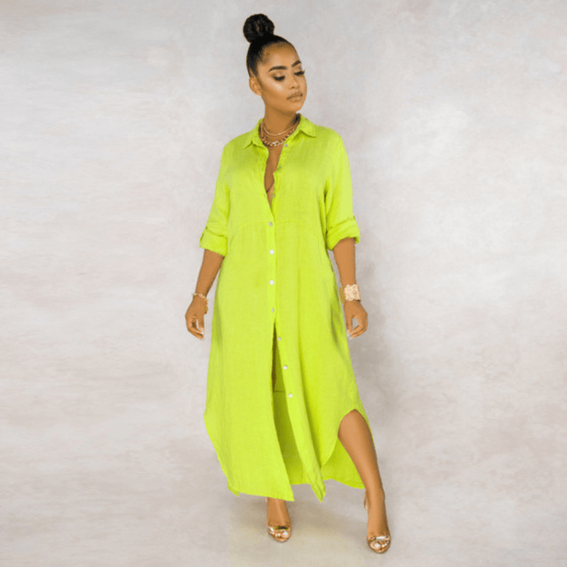 Vestido Longo de Linho Amour