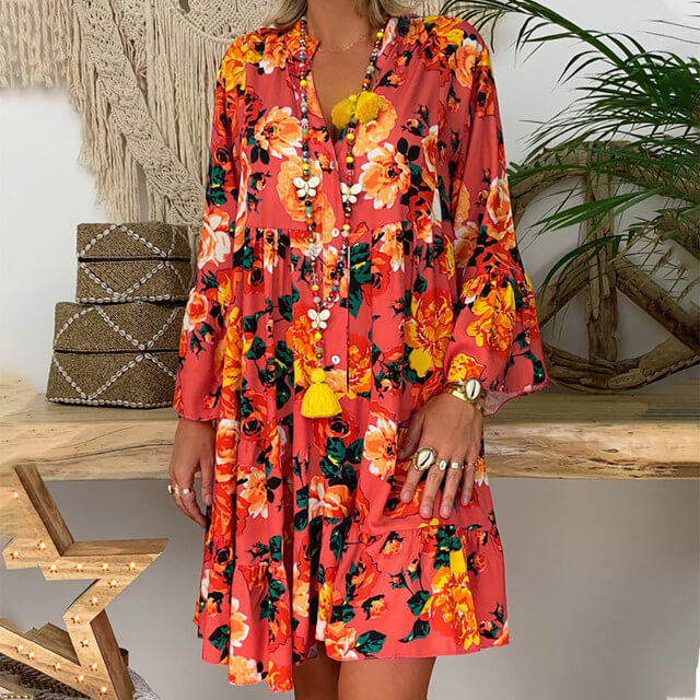 Vestido Curto Manga Longa Évry