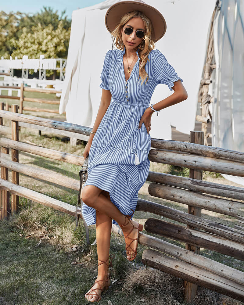Vestido Mídi Casual Liora