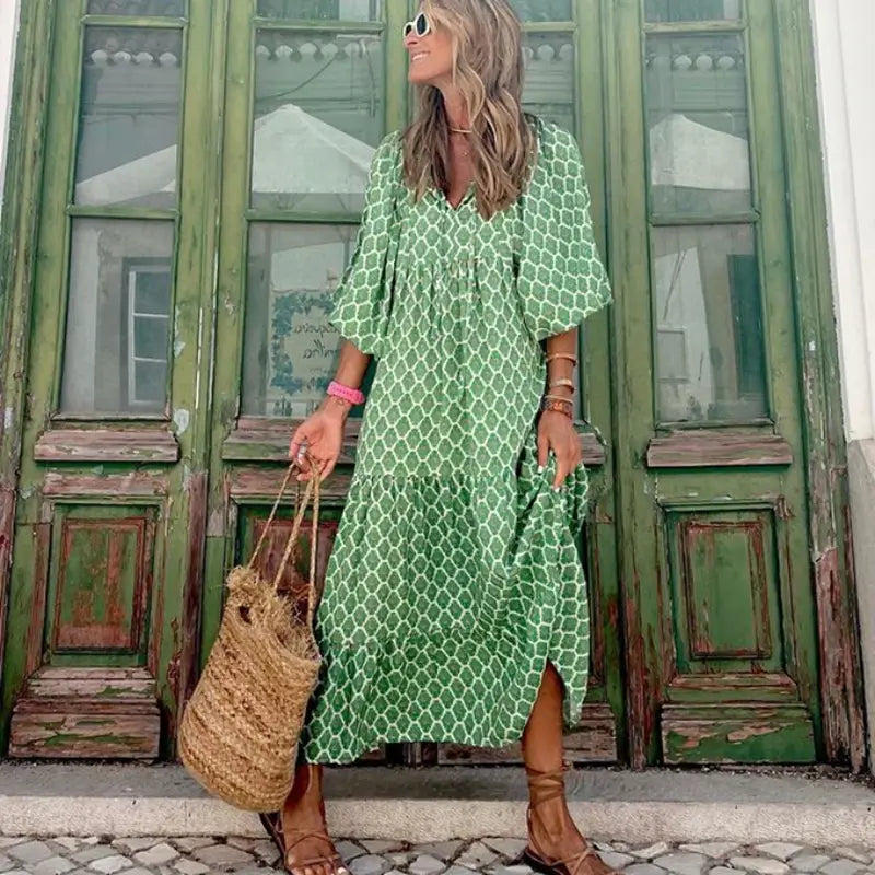 Vestido Mídi e Saia de Camadas Bolgar