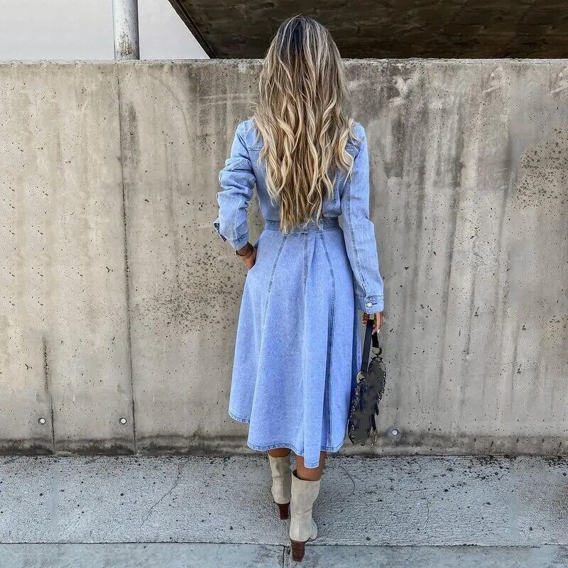 Vestido Mídi Jeans Uliana