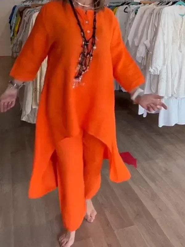Conjunto Alongado de Linho Français