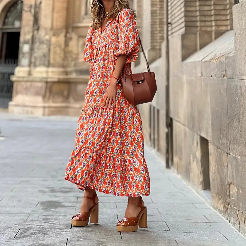 Vestido Mídi e Saia de Camadas Bolgar