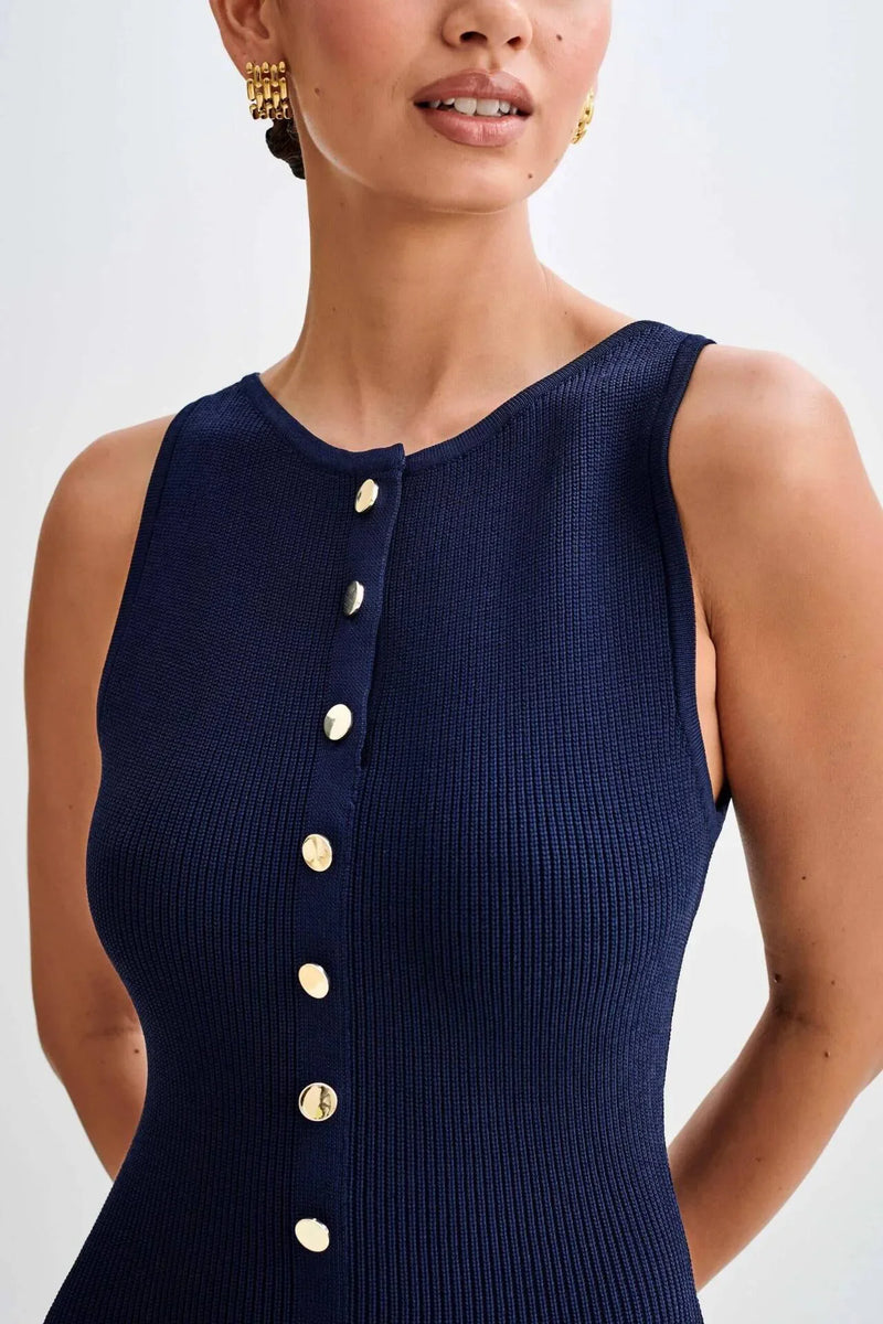 Vestido Midi de Malha Cenelia