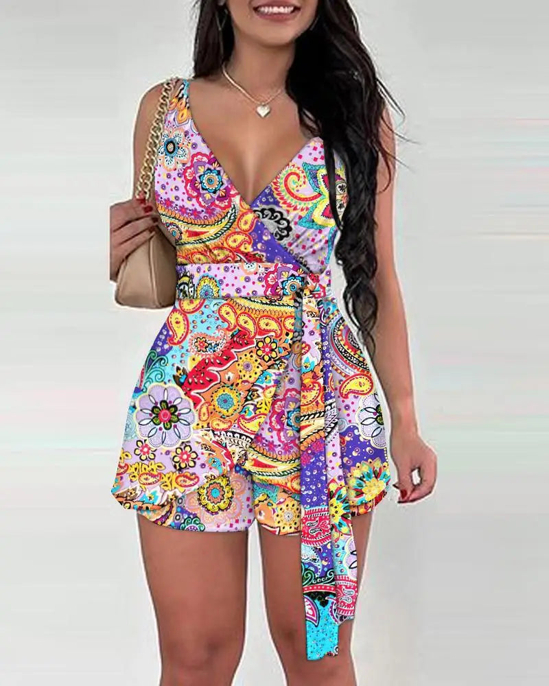 Macacão Curto Estampado Orla