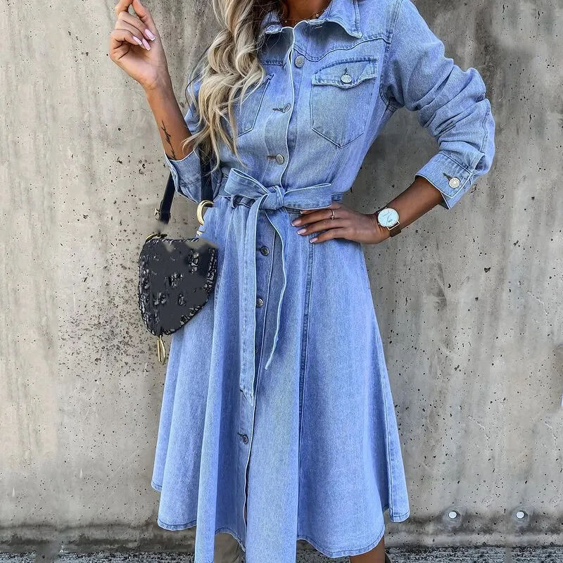 Vestido Mídi Jeans Uliana
