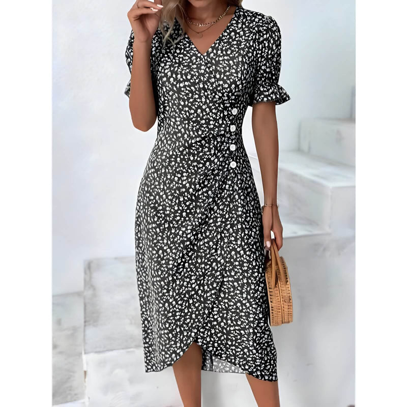 Vestido Mídi Transpassado Allegra