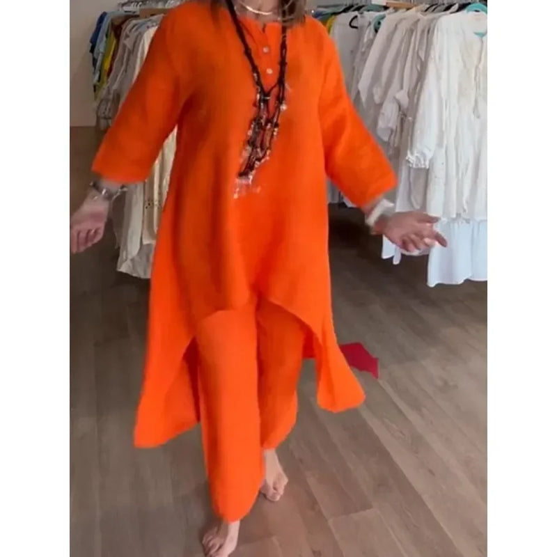 Conjunto Alongado de Linho Français
