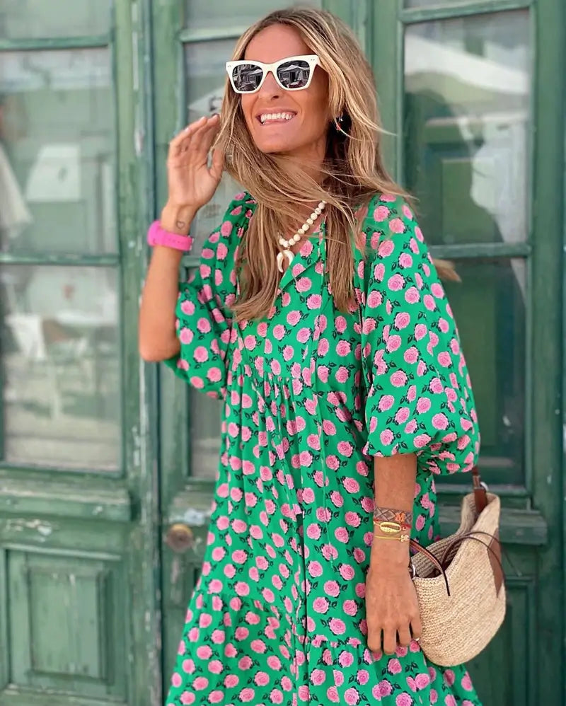 Vestido Mídi e Saia de Camadas Bolgar