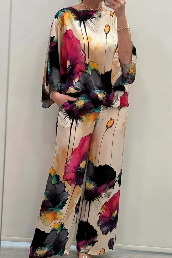 Conjunto Feminino de Cetim Paelina