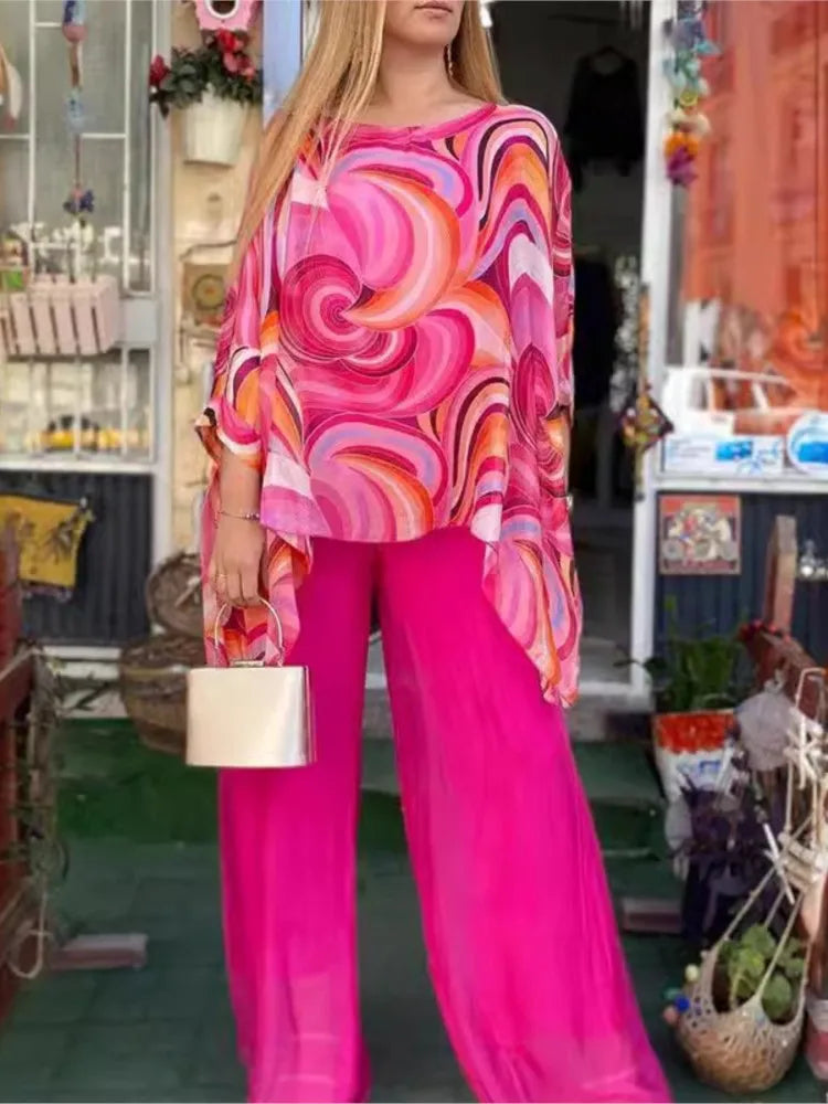 Conjunto Feminino de Chiffon Laurent