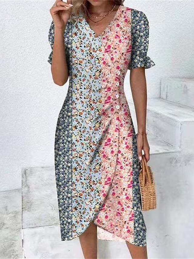 Vestido Mídi Transpassado Allegra