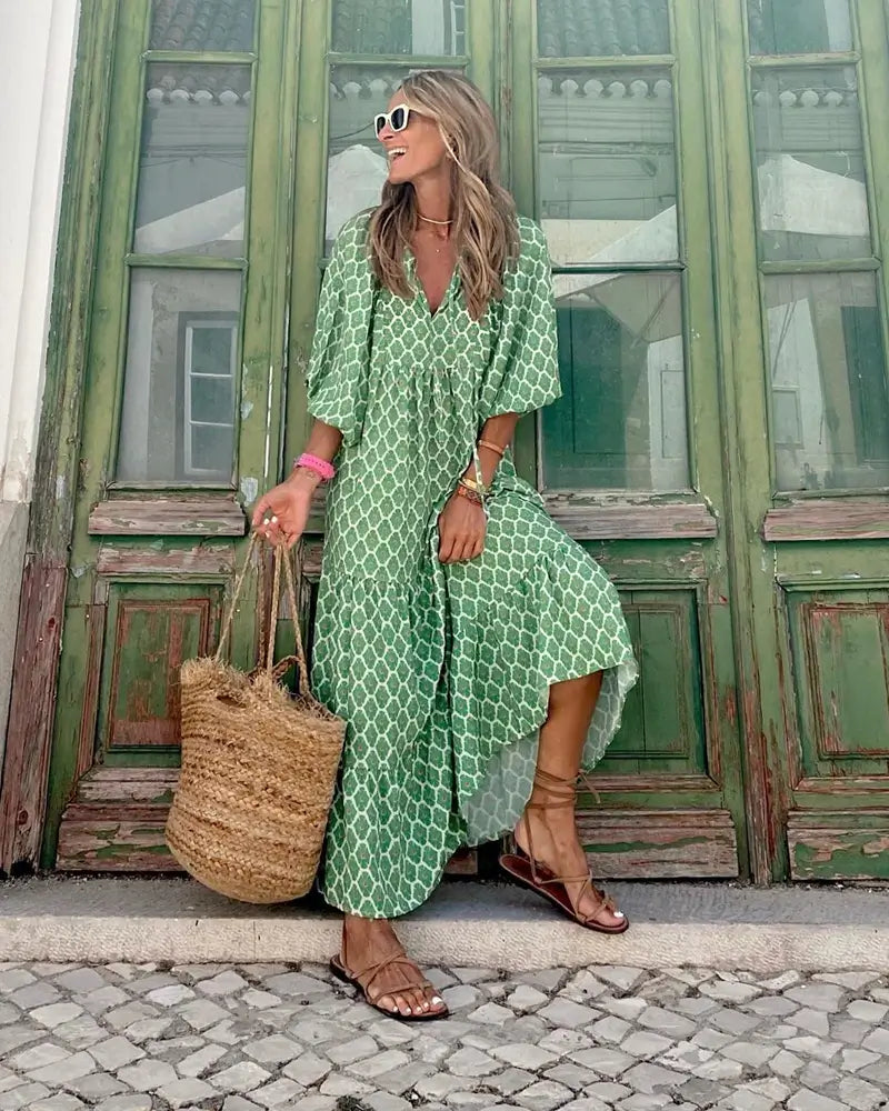 Vestido Mídi e Saia de Camadas Bolgar