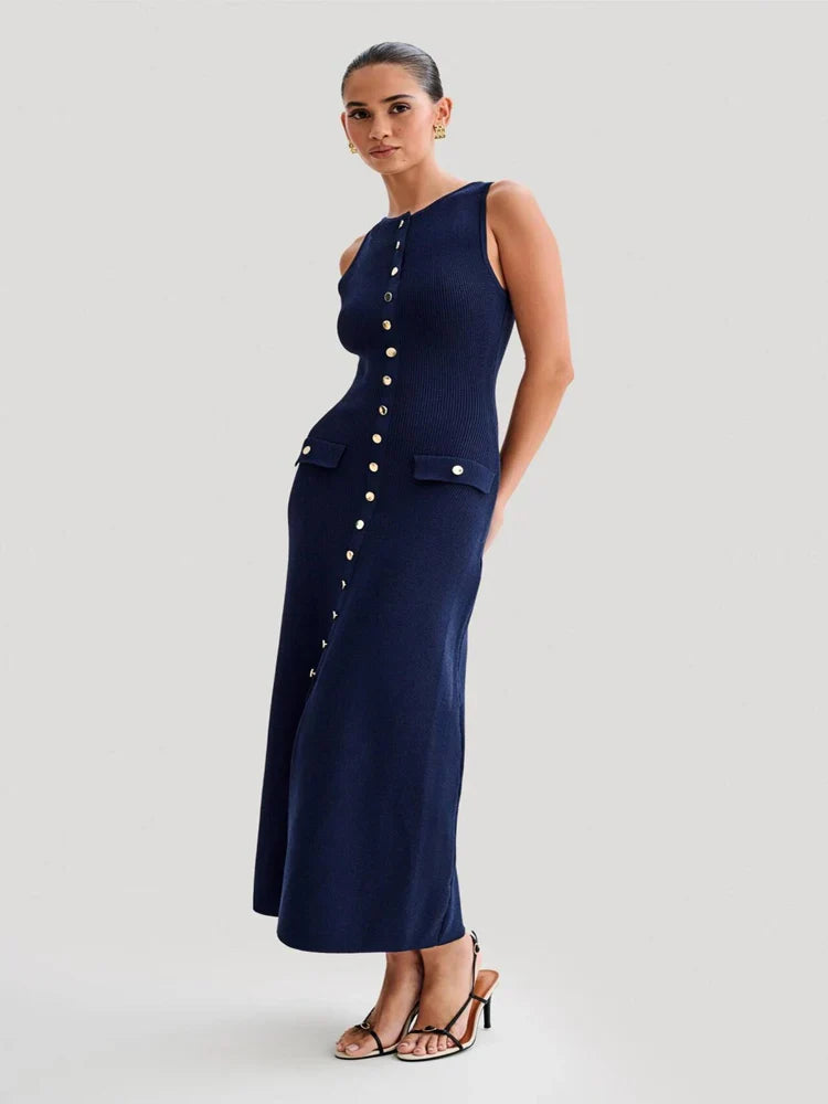 Vestido Midi de Malha Cenelia