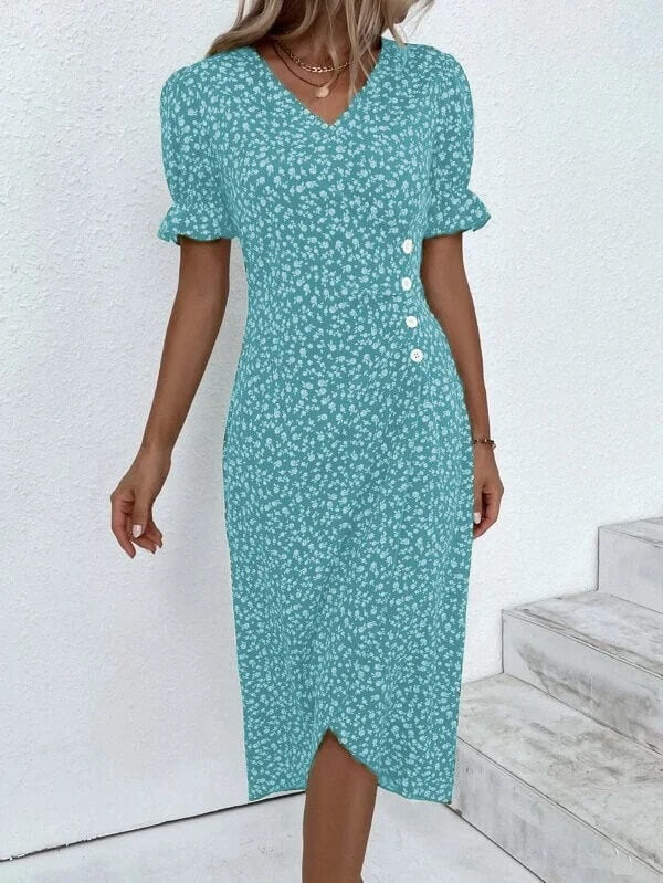 Vestido Mídi Transpassado Allegra