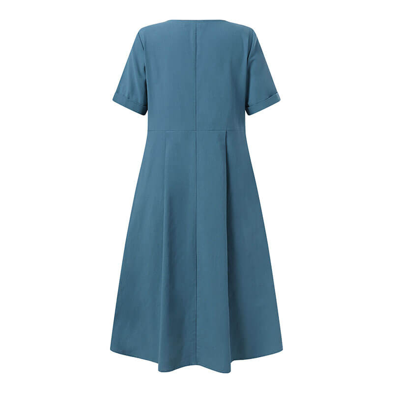 Vestido Mídi com Abotoamento Galata