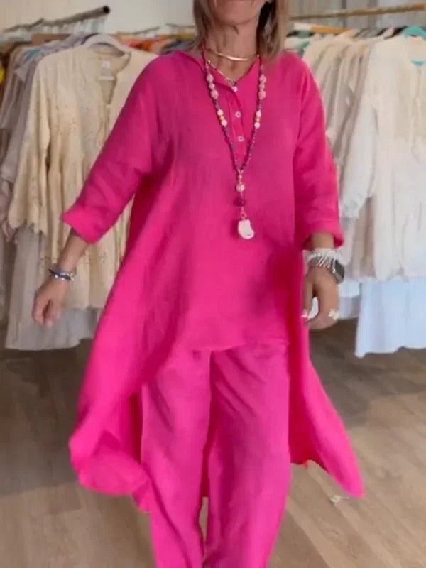 Conjunto Alongado de Linho Français
