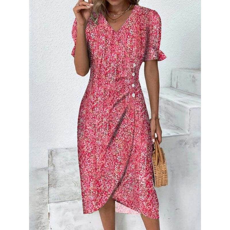 Vestido Mídi Transpassado Allegra