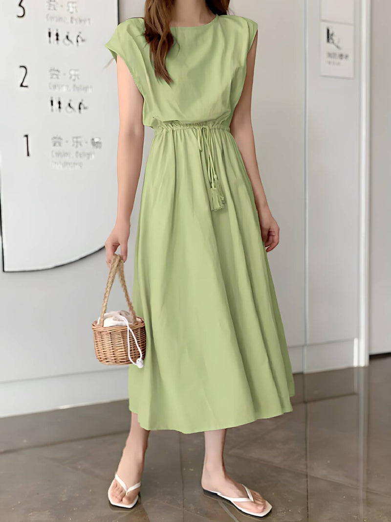 Vestido Mídi com Amarração Ruby