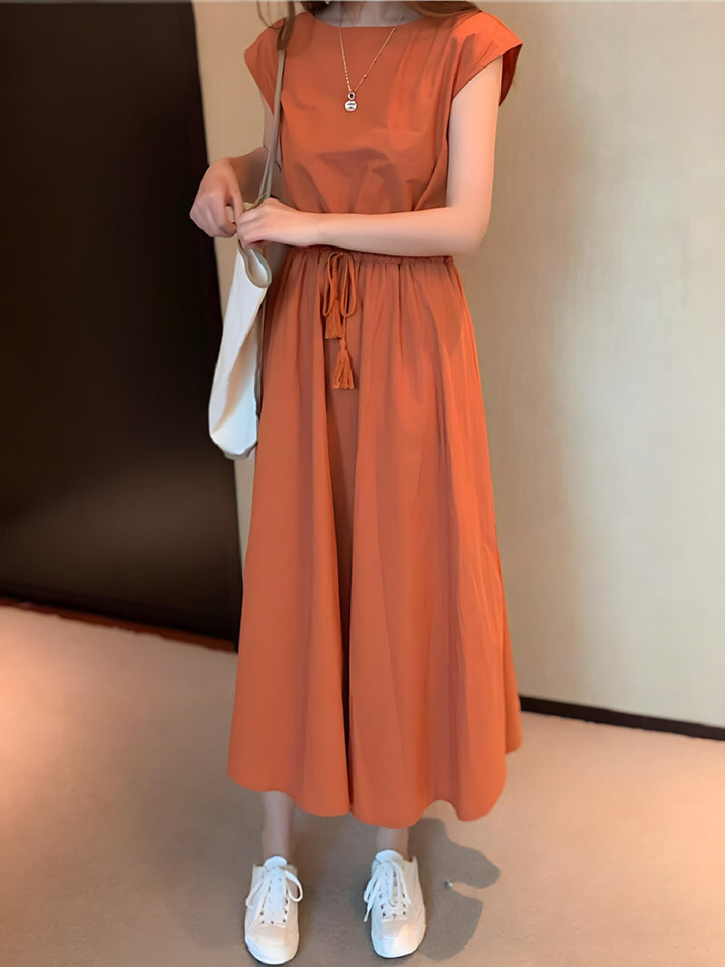 Vestido Mídi com Amarração Ruby