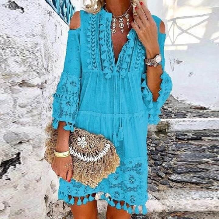 Vestido Curto Rendado Siena