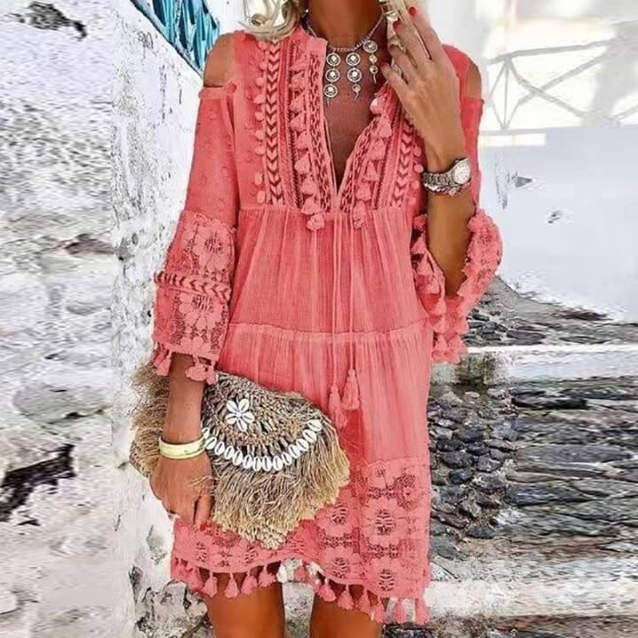 Vestido Curto Rendado Siena